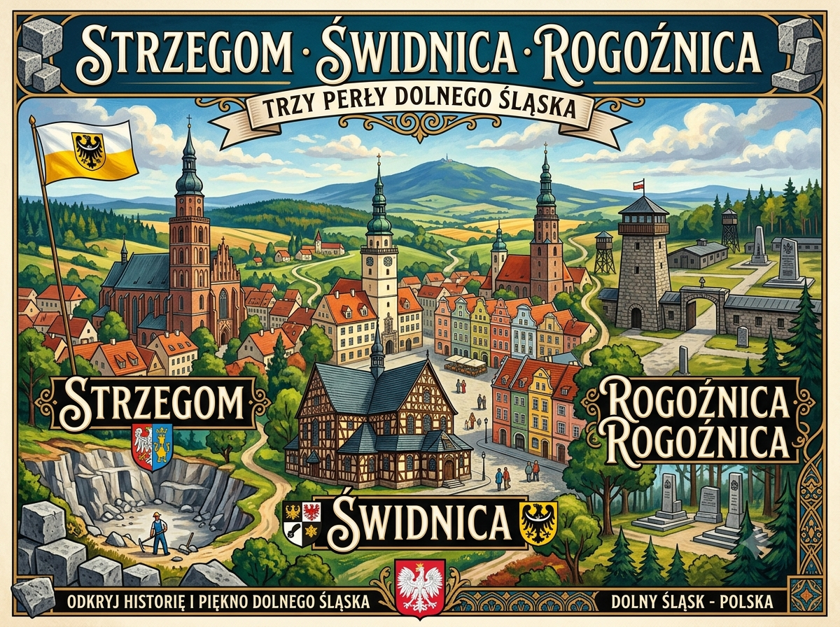 Strzegom, Świdnica i Rogoźnica